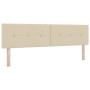 Cama con Base Spring con Colchón Crema 180x200 cm Tela by , Beds and slatted bases - Ref: Foro24-3338711, Price: 549,04 €, Di...