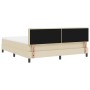 Cama con Base Spring con Colchón Crema 180x200 cm Tela by , Beds and slatted bases - Ref: Foro24-3338711, Price: 549,04 €, Di...