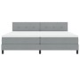 Cama con Base de Resortes con Colchón Gris Claro 200x200 cm Tela | Foro24.es | Tu tienda online para hogar, jardín y más Foro24.es
