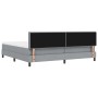 Cama con Base de Resortes con Colchón Gris Claro 200x200 cm Tela | Foro24.es | Tu tienda online para hogar, jardín y más Foro24.es