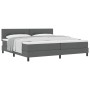 Cama con Box Spring con Colchón Gris Oscuro 200x200 cm Tela | Foro24.es | Tu tienda online para hogar, jardín y más Foro24.es