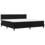 Cama con colchón Box Spring Negra 200x200 cm Tela | Foro24.es | Tu tienda online para hogar, jardín y más Foro24.es