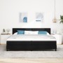 Cama con colchón Box Spring Negra 200x200 cm Tela | Foro24.es | Tu tienda online para hogar, jardín y más Foro24.es