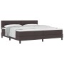 Cama con Base de Resortes y Colchón Marrón Oscuro 200x200 cm de Tela von , Betten und Lattenroste - Ref: Foro24-3338716, Prei...