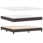 Cama con Base de Resortes y Colchón Marrón Oscuro 200x200 cm de Tela von , Betten und Lattenroste - Ref: Foro24-3338716, Prei...