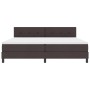 Cama con Base de Resortes y Colchón Marrón Oscuro 200x200 cm de Tela von , Betten und Lattenroste - Ref: Foro24-3338716, Prei...