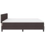 Cama con Base de Resortes y Colchón Marrón Oscuro 200x200 cm de Tela von , Betten und Lattenroste - Ref: Foro24-3338716, Prei...