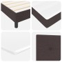 Cama con Base de Resortes y Colchón Marrón Oscuro 200x200 cm de Tela von , Betten und Lattenroste - Ref: Foro24-3338716, Prei...