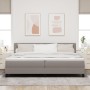 Cama con somier y colchón gris taupe 200x200 cm Tela von , Betten und Lattenroste - Ref: Foro24-3338717, Preis: 624,87 €, Rab...
