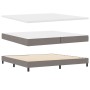 Cama con somier y colchón gris taupe 200x200 cm Tela von , Betten und Lattenroste - Ref: Foro24-3338717, Preis: 624,87 €, Rab...