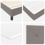 Cama con somier y colchón gris taupe 200x200 cm Tela von , Betten und Lattenroste - Ref: Foro24-3338717, Preis: 624,87 €, Rab...