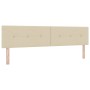 Cama Box Spring con colchón crema 200x200 cm tela | Foro24.es | Tu tienda online para hogar, jardín y más Foro24.es