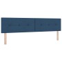 Cama con somier con colchón azul 200x200 cm de tela | Foro24.es | Tu tienda online para hogar, jardín y más Foro24.es