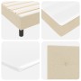 Cama Box Spring con colchón crema 200x200 cm tela | Foro24.es | Tu tienda online para hogar, jardín y más Foro24.es
