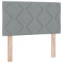 Cama Box Spring con colchón Gris Claro 80x200 cm Tela | Foro24.es | Tu tienda online para hogar, jardín y más Foro24.es