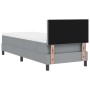 Cama Box Spring con colchón Gris Claro 80x200 cm Tela | Foro24.es | Tu tienda online para hogar, jardín y más Foro24.es