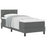 Cama Box Spring con Colchón Gris Oscuro 80x200 cm Tela | Foro24.es | Tu tienda online para hogar, jardín y más Foro24.es