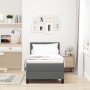 Cama Box Spring con Colchón Gris Oscuro 80x200 cm Tela | Foro24.es | Tu tienda online para hogar, jardín y más Foro24.es