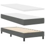 Cama Box Spring con Colchón Gris Oscuro 80x200 cm Tela | Foro24.es | Tu tienda online para hogar, jardín y más Foro24.es