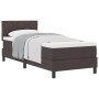 Cama Con Somier Marrón Oscuro 80x200 cm Tela by , Beds and slatted bases - Ref: Foro24-3338723, Price: 307,57 €, Discount: %
