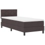 Cama Con Somier Marrón Oscuro 80x200 cm Tela by , Beds and slatted bases - Ref: Foro24-3338723, Price: 307,57 €, Discount: %