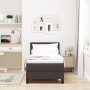 Cama Con Somier Marrón Oscuro 80x200 cm Tela by , Beds and slatted bases - Ref: Foro24-3338723, Price: 307,57 €, Discount: %