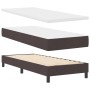 Cama Con Somier Marrón Oscuro 80x200 cm Tela by , Beds and slatted bases - Ref: Foro24-3338723, Price: 307,57 €, Discount: %