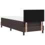 Cama Con Somier Marrón Oscuro 80x200 cm Tela by , Beds and slatted bases - Ref: Foro24-3338723, Price: 307,57 €, Discount: %