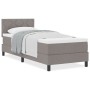 Cama Box Spring con Colchón Taupe 80x200 cm Tela | Foro24.es | Tu tienda online para hogar, jardín y más Foro24.es