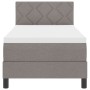 Cama Box Spring con Colchón Taupe 80x200 cm Tela | Foro24.es | Tu tienda online para hogar, jardín y más Foro24.es