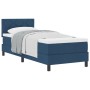 Cama Box Spring con colchón Azul 80x200 cm Tela by , Beds and slatted bases - Ref: Foro24-3338726, Price: 295,47 €, Discount: %