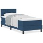 Cama Box Spring con colchón Azul 80x200 cm Tela by , Beds and slatted bases - Ref: Foro24-3338726, Price: 295,47 €, Discount: %