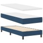Cama Box Spring con colchón Azul 80x200 cm Tela by , Beds and slatted bases - Ref: Foro24-3338726, Price: 295,47 €, Discount: %