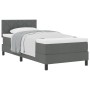 Cama con Box Spring y Colchón Gris Oscuro 90x190 cm Tela von , Betten und Lattenroste - Ref: Foro24-3338728, Preis: 305,43 €,...