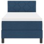 Cama Box Spring con colchón Azul 80x200 cm Tela by , Beds and slatted bases - Ref: Foro24-3338726, Price: 295,47 €, Discount: %