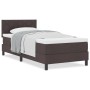 Cama Box Spring con Colchón Marrón Oscuro 90x190 cm Tela | Foro24.es | Tu tienda online para hogar, jardín y más Foro24.es
