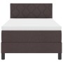 Cama Box Spring con Colchón Marrón Oscuro 90x190 cm Tela | Foro24.es | Tu tienda online para hogar, jardín y más Foro24.es