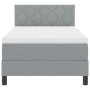 Cama con Base de Muelles con Colchón Gris Claro 90x200 cm Tela | Foro24.es | Tu tienda online para hogar, jardín y más Foro24.es