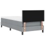Cama con Base de Muelles con Colchón Gris Claro 90x200 cm Tela | Foro24.es | Tu tienda online para hogar, jardín y más Foro24.es