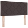 Cama con Base y Colchón Marrón Oscuro 90x200 cm Tela by , Beds and slatted bases - Ref: Foro24-3338737, Price: 290,61 €, Disc...