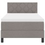 Cama con Base y Colchón Taupe 90x200 cm Tela by , Beds and slatted bases - Ref: Foro24-3338738, Price: 318,90 €, Discount: %