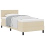 Cama con Base de Resortes con Colchón Crema 90x200 cm Tela | Foro24.es | Tu tienda online para hogar, jardín y más Foro24.es