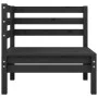 Gartenmöbel-Set 8-teilig aus massivem schwarzem Kiefernholz von vidaXL, Gartensets - Ref: Foro24-3082431, Preis: 462,64 €, Ra...