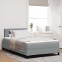 Cama con Somier y Colchón Gris Claro 120x190 cm Tela by , Beds and slatted bases - Ref: Foro24-3338748, Price: 377,57 €, Disc...