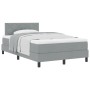 Cama con Somier y Colchón Gris Claro 120x190 cm Tela by , Beds and slatted bases - Ref: Foro24-3338748, Price: 377,57 €, Disc...
