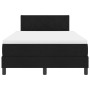 Cama Box Spring con colchón negro 120x190 cm tela by , Beds and slatted bases - Ref: Foro24-3338750, Price: 376,50 €, Discoun...