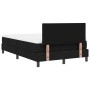 Cama Box Spring con colchón negro 120x190 cm tela by , Beds and slatted bases - Ref: Foro24-3338750, Price: 376,50 €, Discoun...