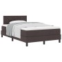 Cama Box Spring con Colchón Marrón Oscuro 120x190 cm Tela by , Beds and slatted bases - Ref: Foro24-3338751, Price: 382,71 €,...