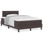 Cama Box Spring con Colchón Marrón Oscuro 120x190 cm Tela by , Beds and slatted bases - Ref: Foro24-3338751, Price: 382,71 €,...