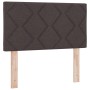 Cama Box Spring con Colchón Marrón Oscuro 120x190 cm Tela by , Beds and slatted bases - Ref: Foro24-3338751, Price: 382,71 €,...